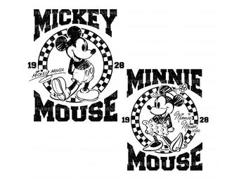 Sketch Mouse SVG Bundle, Retro Cartoon (Instant Download)