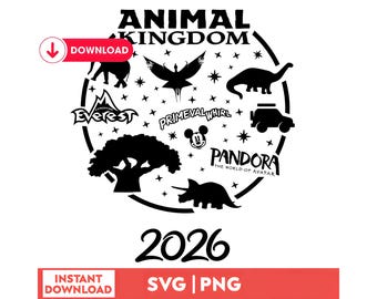 Disney Animal Kingdom 2026 PNG SVG | Safari Squad Shirt Design | Family Trip Vacation Disney World PNG Instant Download