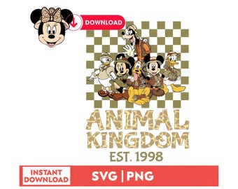 Mickey Safari Animal Kingdom SVG, Family Trip (Digital Download)