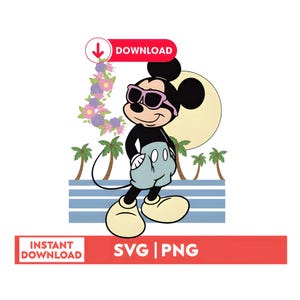 Summer Vibes Png, Family Beach Trip Png, Mouse And Friends Png, Magical Kingdom Png, Vacay Mode Png, Summer Vibes Png,Mouse Beach SVG