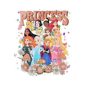 Princesas de mejores amigas (Png), Escuadrón de princesas (Png), Castillo mágico con globos (Png), Mejores amigas (Png), Amistad (Png), Archivo PNG para sublimación