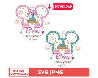 Disney 2026 Bundle, Family Trip 2026 Png, Family Vacation 2026, Magical Kingdom, Mouse, Vacay Mode, Family Trip Sublimation Design,Trip 2026