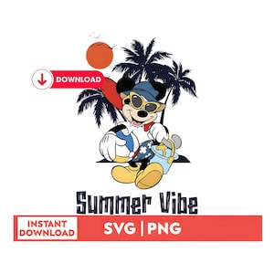 Summer Vibes Png, Family Beach Trip Png, Mouse And Friends Png, Magical Kingdom Png, Vacay Mode Png, Summer Vibes Png,Mouse Beach SVG