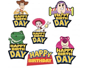 Toy Story Birthday PNG, Buzz, Woody, Birthday Boy (Digital Download)