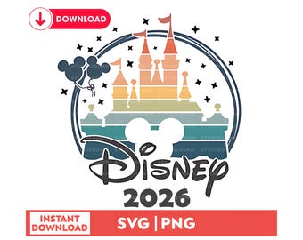 Magical Kingdom Family Trip 2026, SVG PNG Bundle (Instant Download)