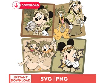 Mickey Safari PNG, Animal Kingdom Family Trip SVG (Digital Download)