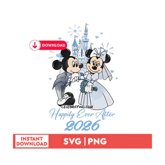 Disney Png,Disney Mr and Mrs Est 2026 T-shirt, Mickey Minnie Couple Matching Shirt, Disney Honeymoon Shirt, Minnie Wedding Anniversary Tee
