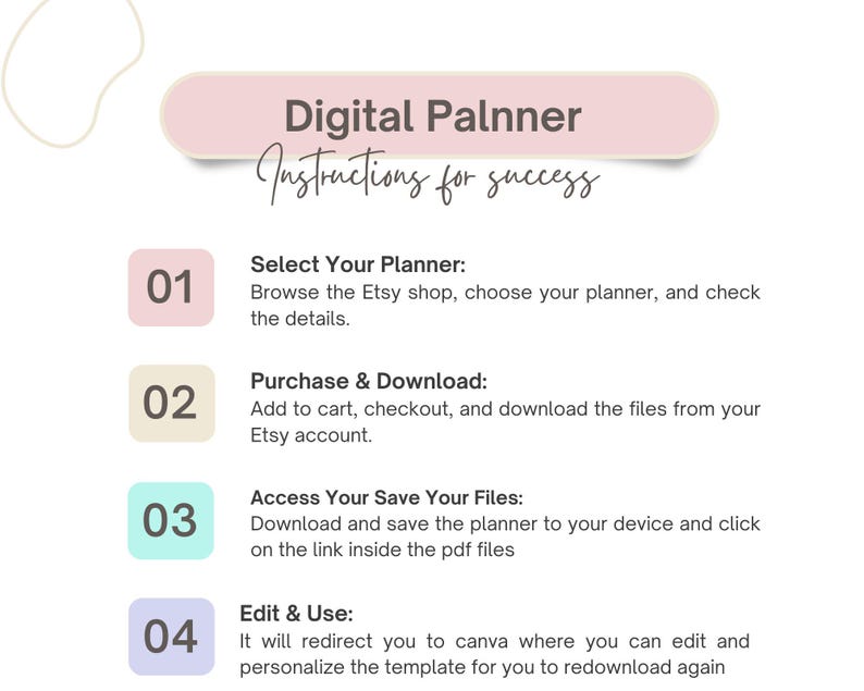 Digital 2025 Calendar 2025 Calendar PDF Editable Digital Calendar 2025