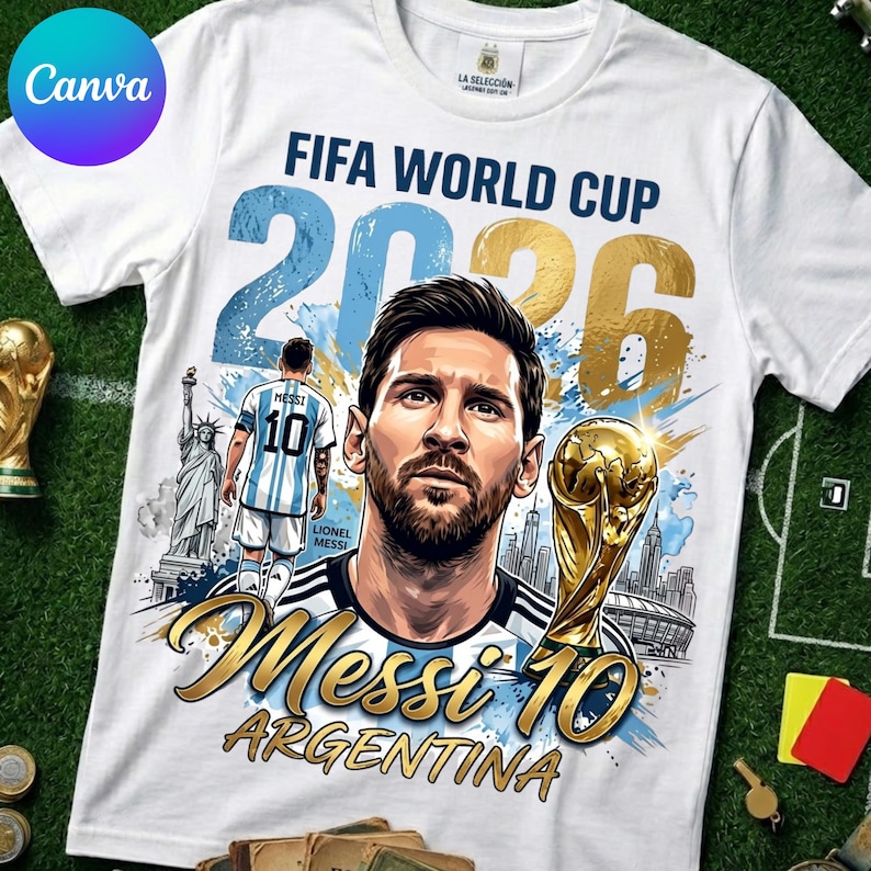 Messi worldcup 2026 PNG svg , Soccer tshirt design, 2026 World Football Graphic, Sports Sublimation, Cricut File, Digital Print Download