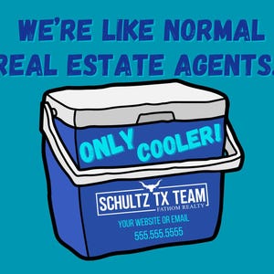 Cartão postal imobiliário - CANVA editável Cooler