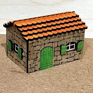 Maison provençale pour village et crèche de noël