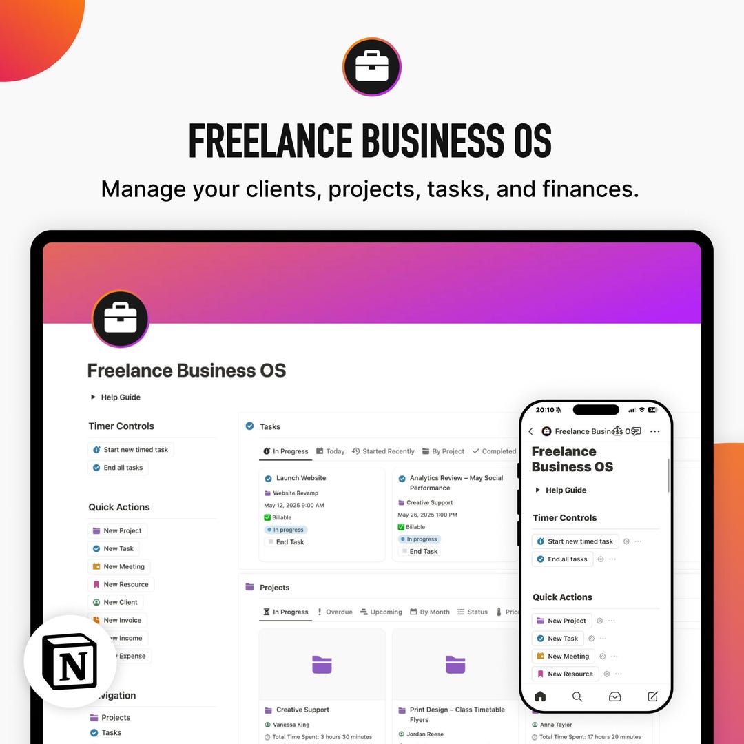 Notion Freelancer Template – Freelance Business OS for Clients ...