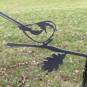 Metall Vogel Baumspitze. Hergestellt aus widerstandsfähigem 3 mm-Weichstahl - ein tolles Geschenk.