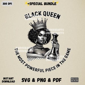 Schwarze Königin Das stärkste Stück im Gave PNG SVG, Schwarze Königin, Schach Png, transparente PNG-Datei für Sublimation, digitaler Download