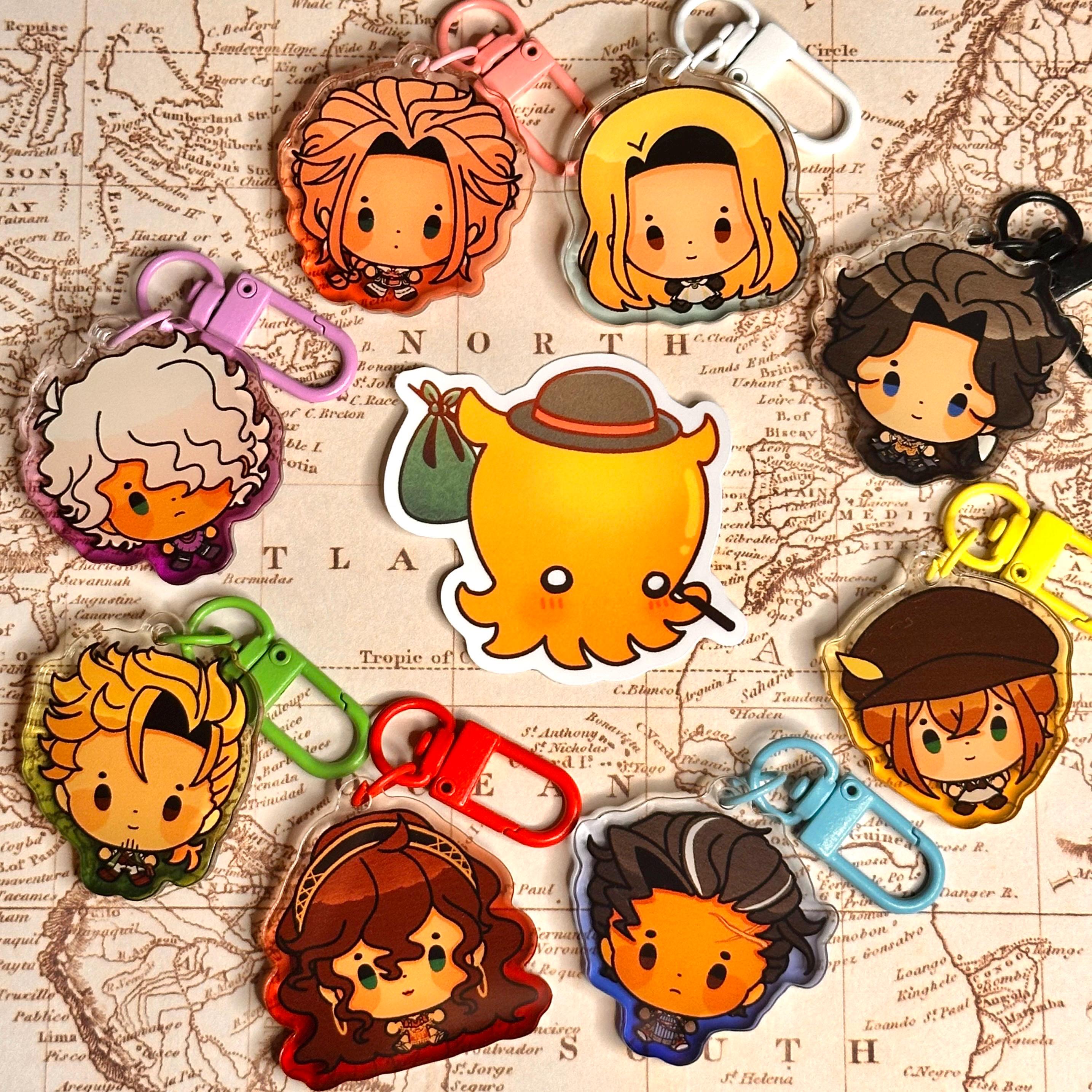 Octopath Traveler Keychain - Etsy