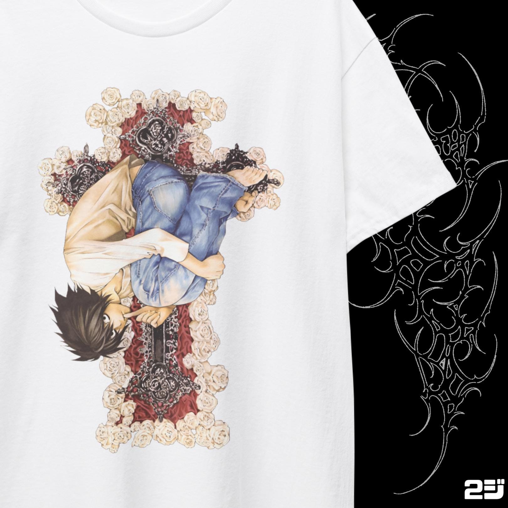 90s INCANTATION Tシャツ L DEATH L Death Notes Anime T Shirt Hip Hop Washed Short Sleeve