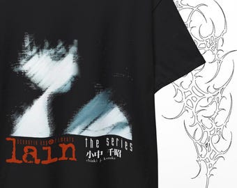 Serial Experiments Lain 日本の T シャツ ユニセックス 大人 メンズ