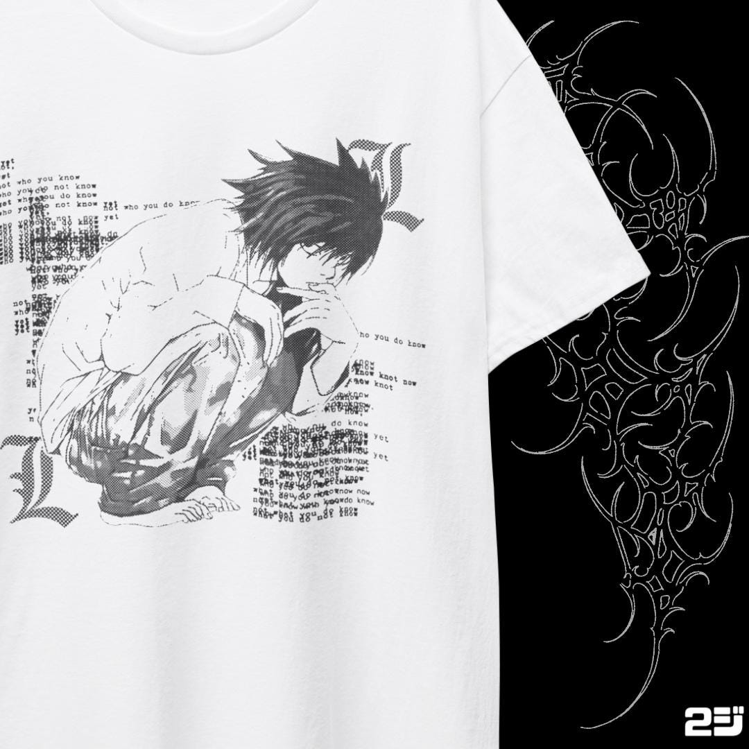 L Death Note Shirt - Etsy
