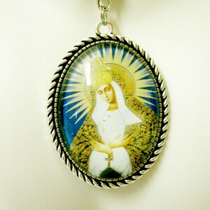 Our Lady of Gate of Dawn pendant and chain - AP09-174
