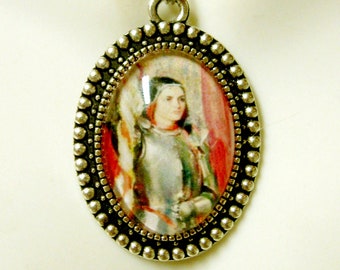 Saint Joan of Arc pendant and chain - AP05-394