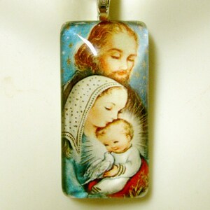 Pendente Sacra Famiglia con catena - GP12-096