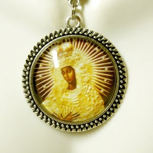 Madonna noire et pendentif et chaîne pour enfants - AP26-328