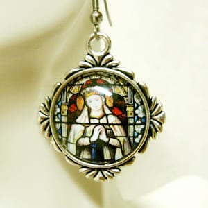 Our Lady of Lourdes earrings - AP06-181