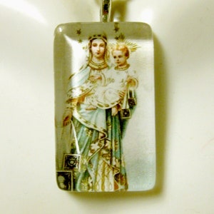 Our Lady of Mount Carmel pendant with chain - GP09-241