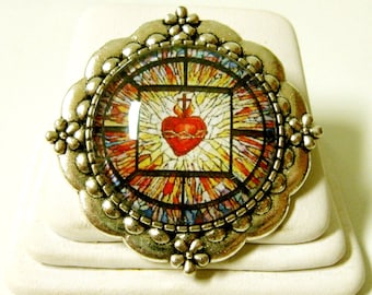 The Sacred heart of Christ pin/brooch - BR15-027