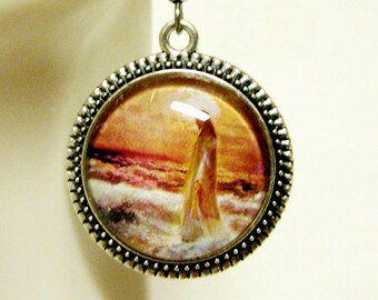 Christ walking on water earrings - AP06-165
