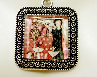 Colgante y cadena del Arcángel Miguel - AP02-034