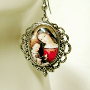 Boucles d&#39;oreilles Vierge à l&#39;enfant - AP06-142