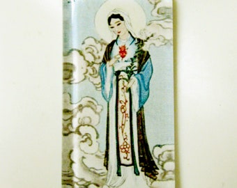 Japanese Virgin Mary pendant with chain - GP01-329