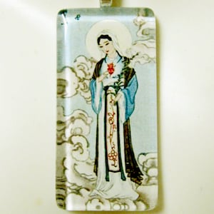 Japanese Virgin Mary pendant with chain - GP01-329