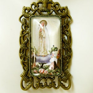 Colgante de Nuestra Señora de Fátima con cadena - AP12-330