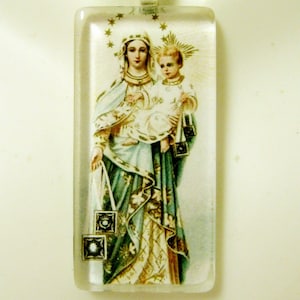 Our Lady of Mount Carmel pendant with chain - GP01-397