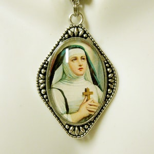 Saint Therese of Avila pendant and chain - AP26-079