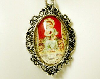 Baby Jesus pendant with chain - AP04-406