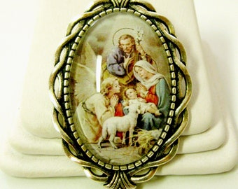 Nativity brooch/pin - BR10-092