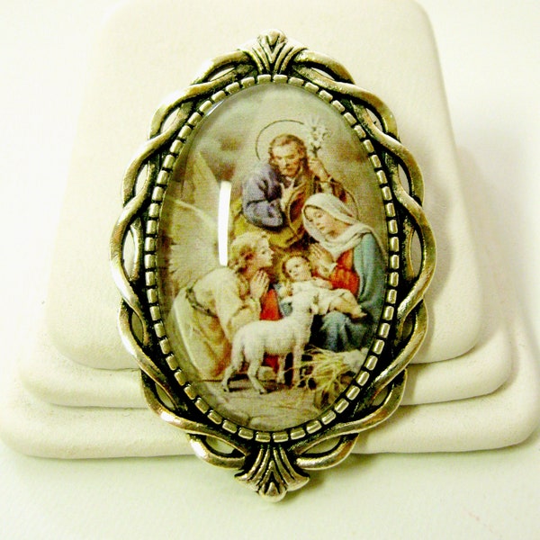 Nativity brooch/pin - BR10-092