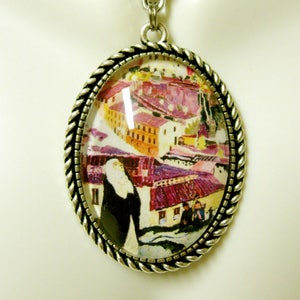 Saint Katherine of Siena pendant and chain - AP09-340