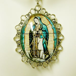 Our lady of Guadalupe pendant and chain - AP09-255