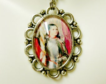 Saint Joan of Arc pendant and chain - AP05-303