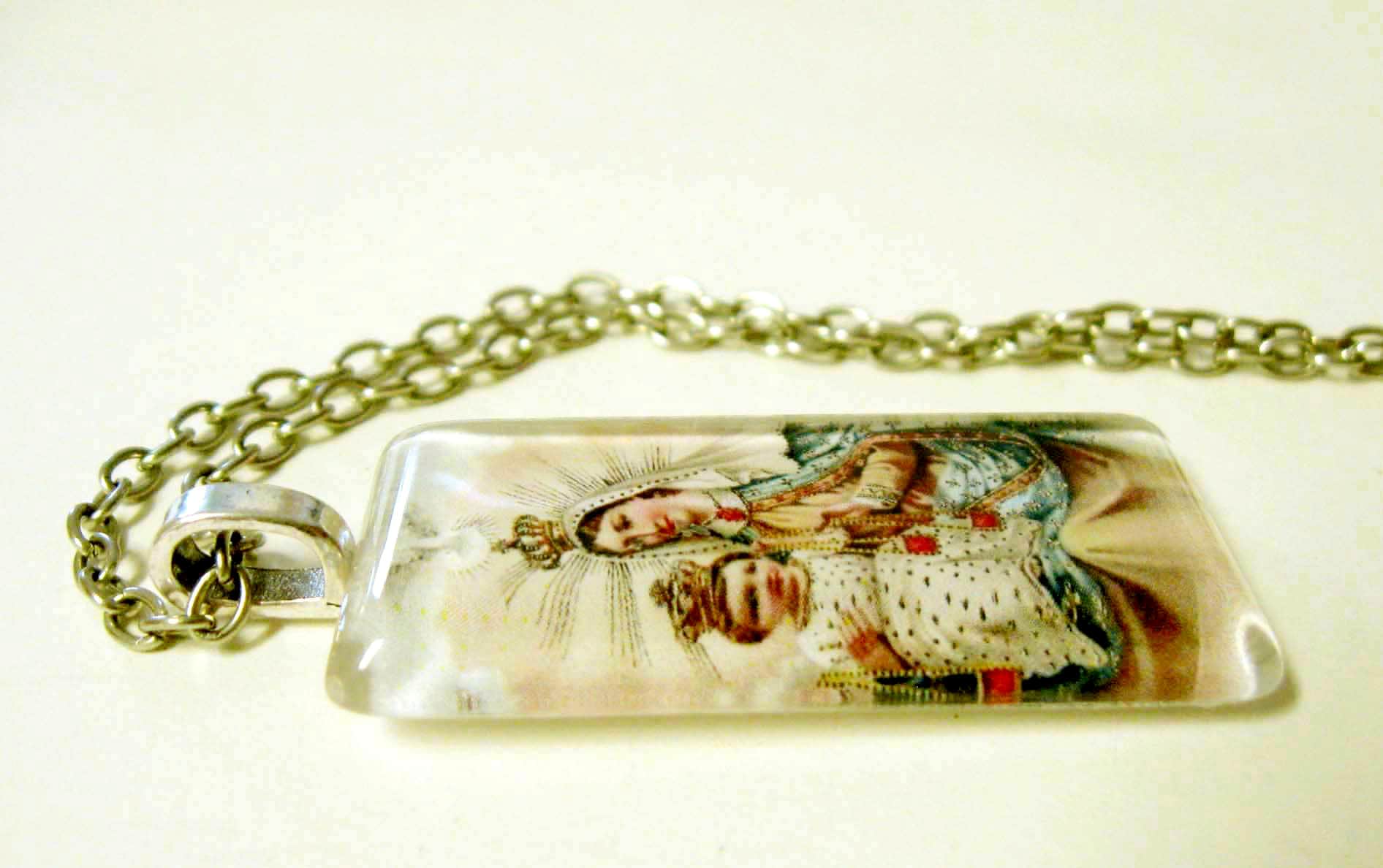 Our Lady of Mount Carmel Pendant With Chain - GP01-006 - Etsy