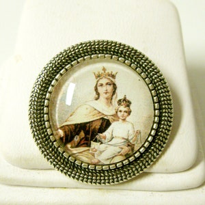Our Lady of Mount Carmel brooch/pin - BR09-060