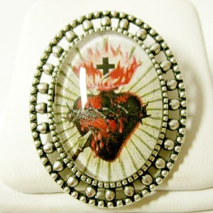 Sacred heart of Christ brooch - BR02-055