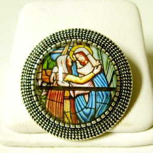 Visitation of Mary brooch/pin - BR09-075