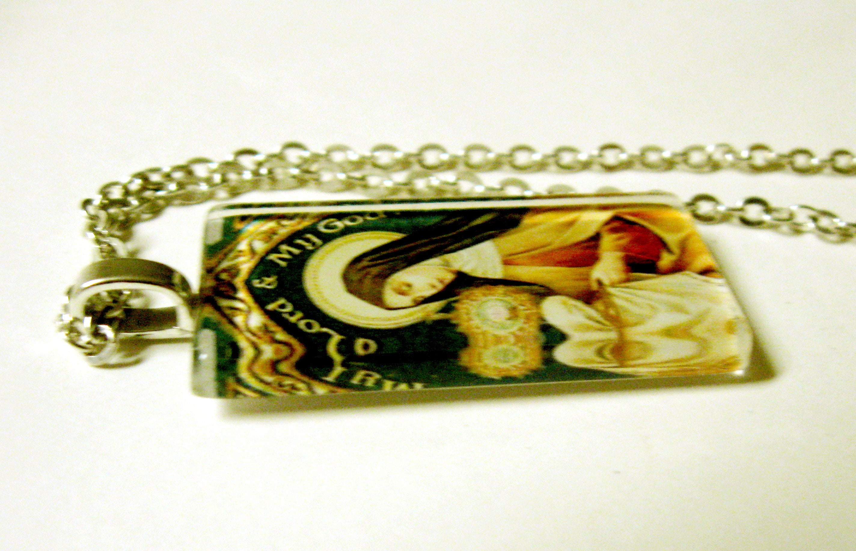 Saint Clare of Assisi Pendant With Chain - GP01-009 - Etsy