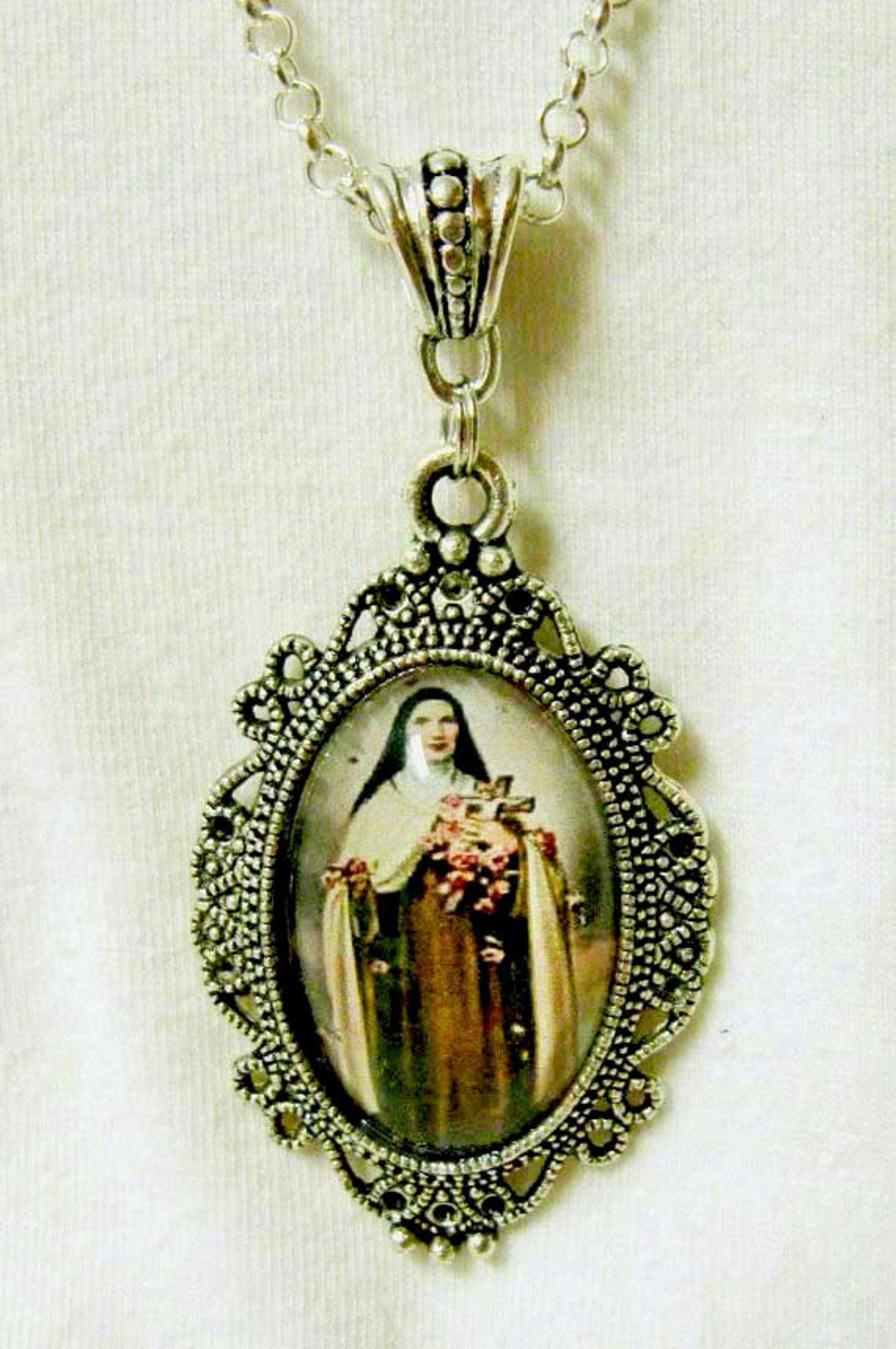 Saint Therese of Lisieux Necklace - AP04-201 - Etsy