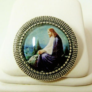 Christ on the Mount of Olives pin/brooch - BR09-014